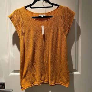 NWT Madewell Mustard Yellow Top (small)